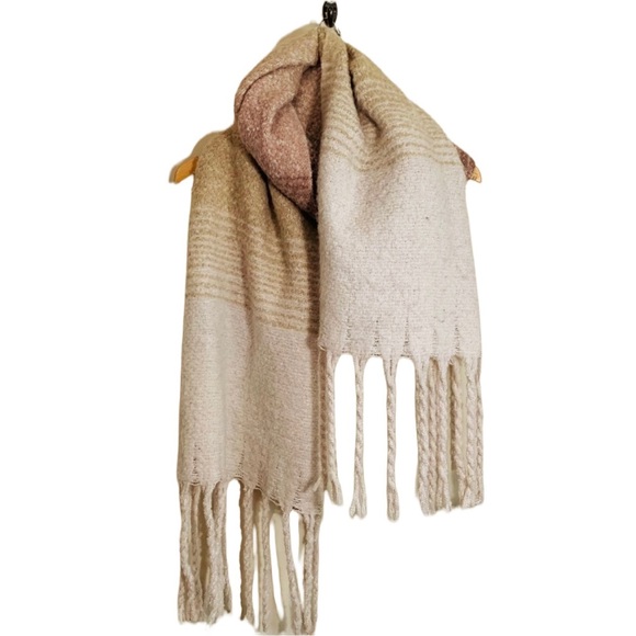 Mer Sea Ombre Cozy Wrap Oversize Scarf  OS - Picture 2 of 6